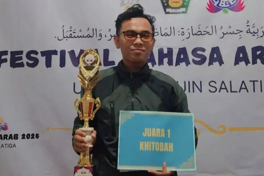 Mahasiswa UIN Malang Raih Juara 1 Lomba Khitobah Nasional di Festival Bahasa Arab 2025