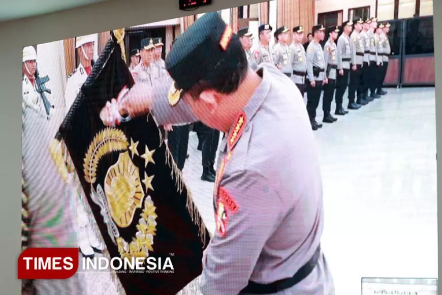 Polda Jatim Ikuti Upacara Nasional Pemuliaan Nilai Tribrata Sambut Hari Bhayangkara ke-79