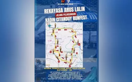 Atasi Macet di Kadin Citanduy Run Fest, Satlantas Polres Banjar Siapkan Rekayasa Lalin