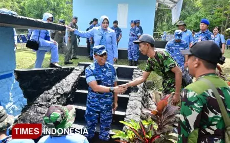Lanud Abdulrachman Saleh Gelar Karya Bakti dan Bantuan Sosial di Sumber Awan, Kabupaten Malang