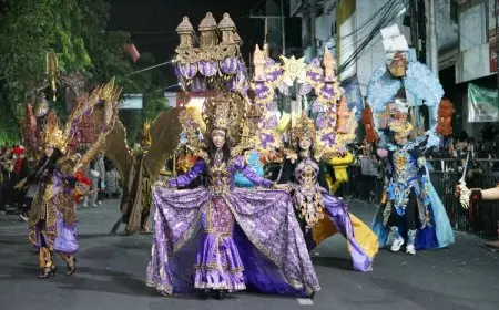 Kemeriahan APEKSI Nite Carnival, Puluhan Peserta Tampilkan Warisan Budaya Nusantara