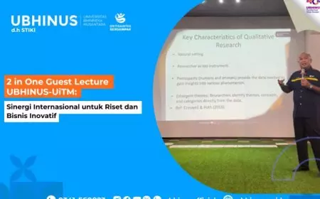 2 in One Guest Lecture UBHINUS-UiTM: Sinergi Internasional untuk Riset dan Bisnis Inovatif