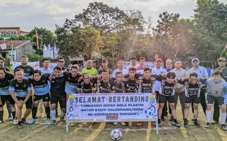 Sepak Bola Plastik, RW 16 Solokpandan Cianjur Satukan Pejabat dan Warga dalam Turnamen Unik