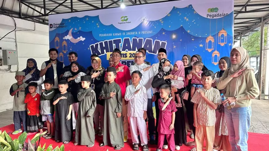 Pegadaian Kanwil IX Gelar Khitanan Massal untuk 150 Anak di Tanjung Priok, Jakarta Utara