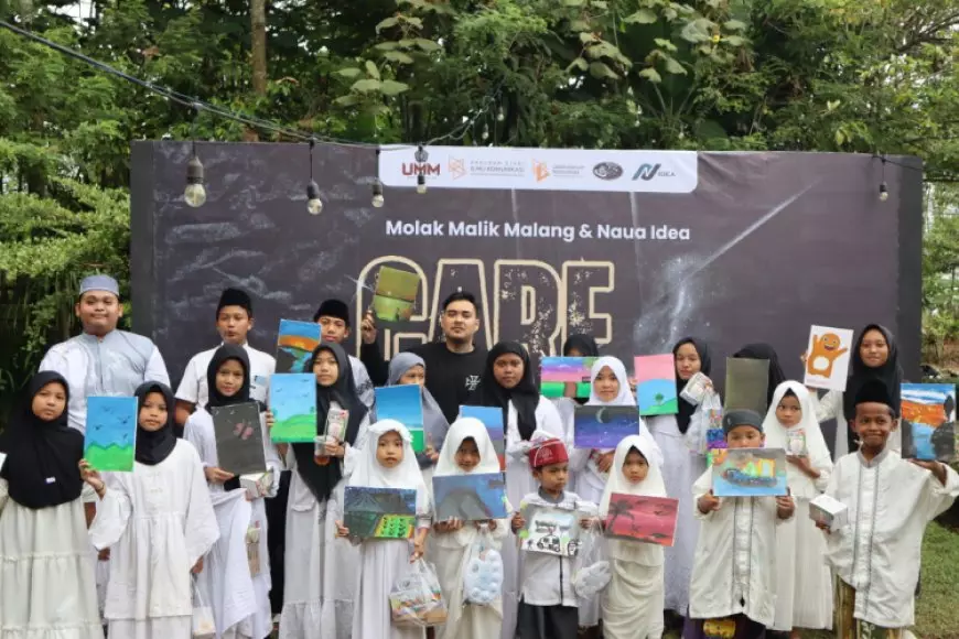Komunitas Motor Malang Tebar Inspirasi Lewat Seni untuk Anak Panti
