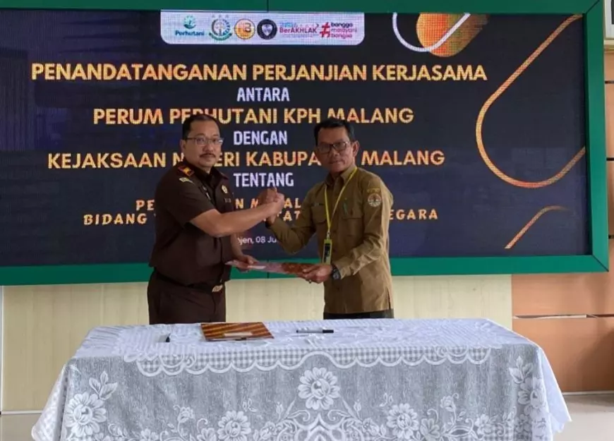 Perhutani KPH Malang Teken MoU dengan kejaksaan Negeri Kabupaten Malang