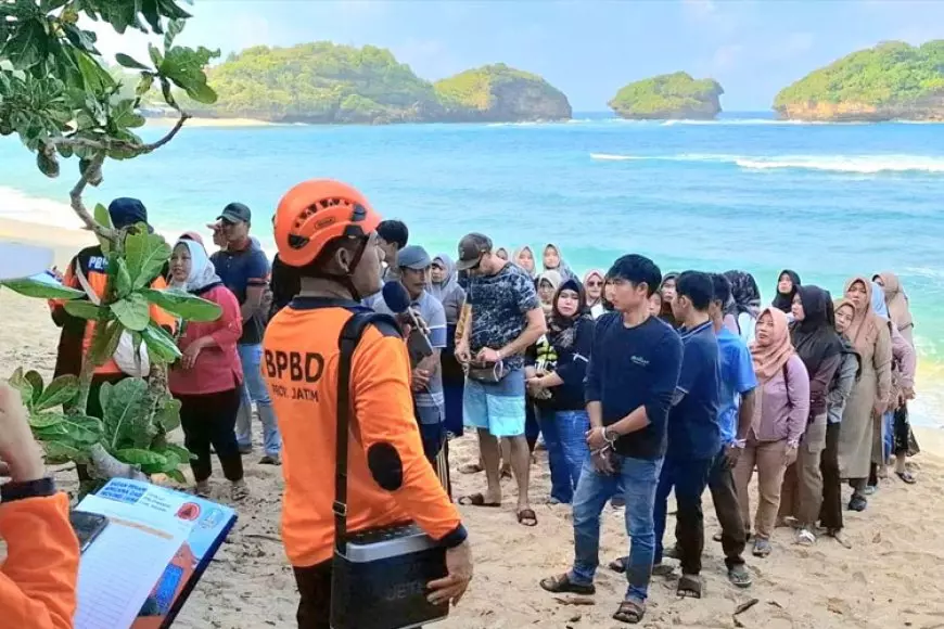 Perkuat Kesiapsiagaan, BPBD Jatim Gelar Simulasi Evakuasi Tsunami di Tiga Daerah