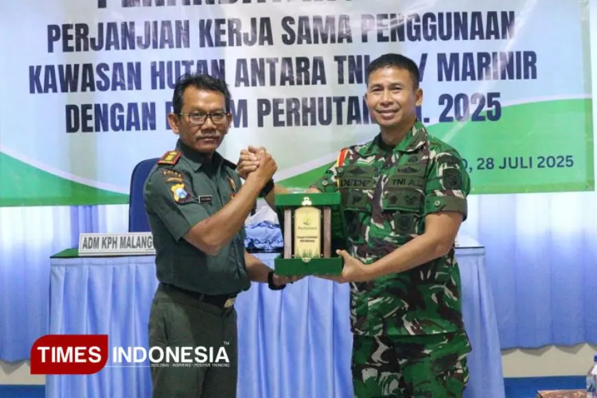 Sinergi Astacita: Perhutani KPH Malang dan TNI AL Tandatangani PKS PKH untuk Latihan Tempur