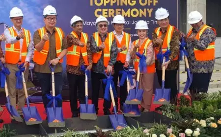 Rumah Sakit Mayapada Topping off di Kawasan Jakarta Garden City