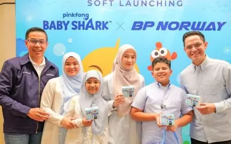 Suplemen Anak Norway Gandeng Baby Shark