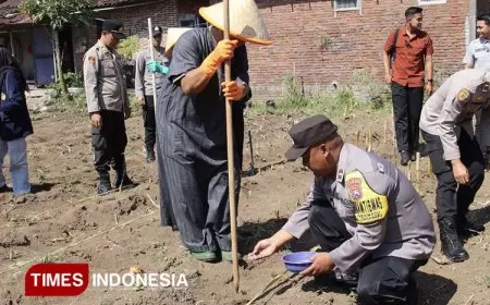 Babinkamtibmas Polresta Malang Kota Diproyeksi Jadi Penggerak Ketahanan Pangan Daerah
