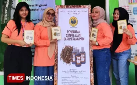Tim Dosen FT UNJ Latih Warga Singasari Bogor Bikin Sampo Merang Ramah Lingkungan