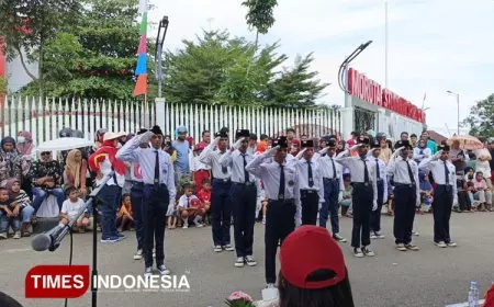 MTs Negeri Gotalamo Morotai Tampil Memukau di Lomba Gerak Jalan Peringati HUT RI ke-80