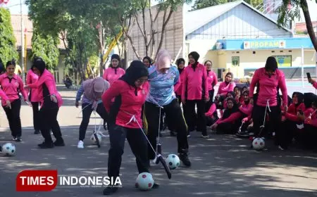 Kebersamaan dan Sportivitas Warnai Lomba HUT ke-80 RI di Polres Majalengka