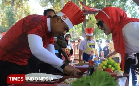 Seru! Kepala OPD dan Camat Lomba Memasak Nasi Goreng Bersama Bupati Probolinggo