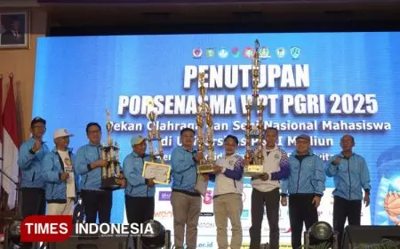 Porsenasma V 2025 Berakhir, Tuan Rumah Unipma Madiun Borong 29 Medali