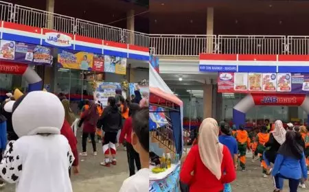 JABMart Senduro Resmi Dibuka, Warga Meriahkan dengan Senam Sehat