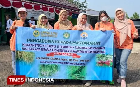 Warga Desa Singasari Antusias Ikuti Pelatihan Pengolahan Beras Kencur Instant yang Digelar Tim Dosen FT UNJ