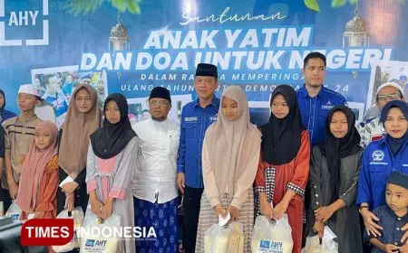 Rayakan HUT ke-24, Demokrat Banyuwangi Bantu Ratusan Warga Kurang Mampu