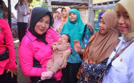 GEMARIKAN Jadi Senjata Lombok Utara Lawan Stunting, Bhayangkari Tekankan Kesadaran Keluarga