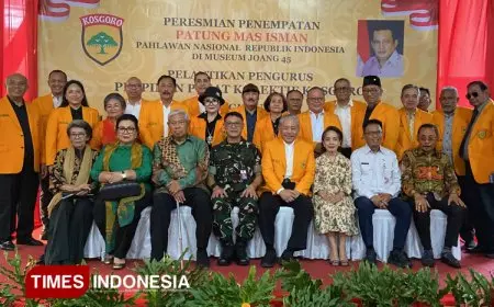 Pengurus PPK Kosgoro Dilantik, Patung Mas Isman Ditempatkan di Museum Joeang 45