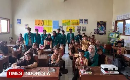 Mahasiswa UNISMA Bangun Semangat Literasi di SDN 1 Wringinanom