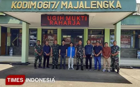Dandim 0617 Majalengka Ajak PMII Bersinergi Perkuat Ketahanan dan Stabilitas Daerah