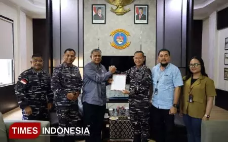 Kunjungan Kacab Pelni Kupang di Kodaeral VII, Begini Penjelasan Dankodaeral VII