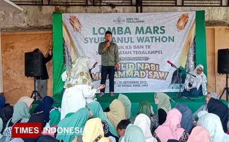 Ratusan Anak di Tegalampel Tampil dalam Lomba Subbanul Wathon