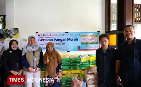 Salurkan 60 Ton Beras, Dispertan Banyuwangi Gelar Gerakan Pangan Murah Serentak di 20 Lokasi
