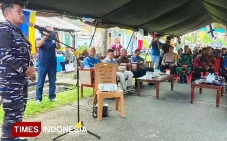 Jaga Keutuhan NKRI, TNI AL Gelar Sosialisasi Wawasan Kebangsaan dan Baksos di Pulau Morotai