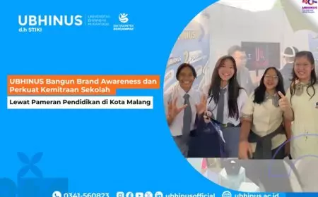 UBHINUS Malang Bangun Brand Awareness dan Perkuat Kemitraan Sekolah Lewat Pameran Pendidikan