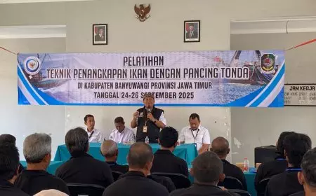 Dinas Perikanan Banyuwangi Dorong Nelayan Terapkan Praktik Tangkap Ramah Lingkungan