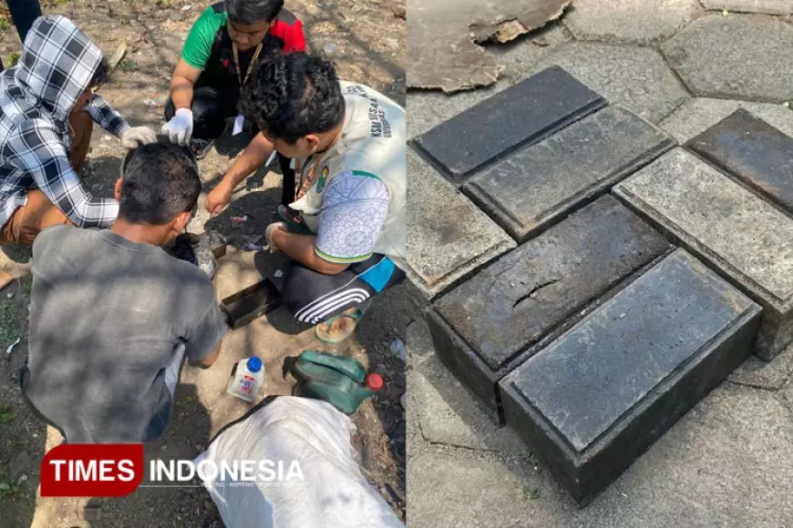 Gerakan Hijau dari KSM-N UNISMA Unisma Wujudkan Paving Block dari Limbah Plastik
