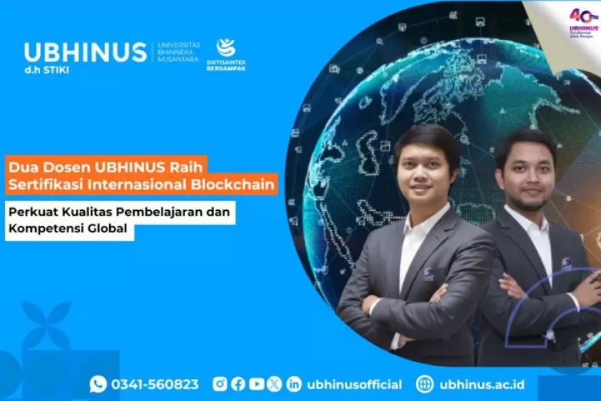 Dua Dosen UBHINUS Raih Sertifikasi Internasional Blockchain, Perkuat Kualitas Pembelajaran dan Kompetensi Global