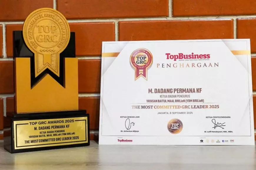 YBM BRILiaN Raih TOP GRC Awards &amp; Penghargaan The Most Committed GRC Leader 2025