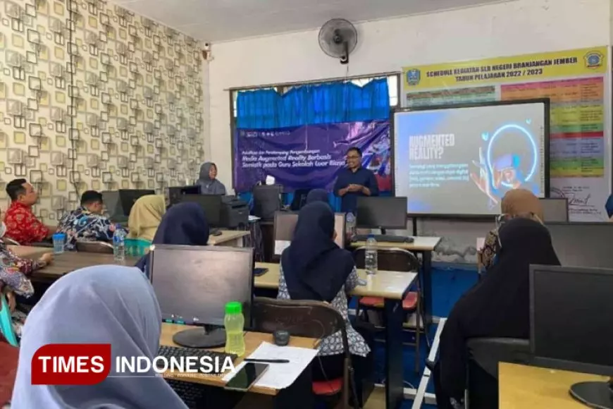Dosen Unmuh Jember Dampingi Guru SLB Kenalkan Media Augmented Reality Berbasis Semiotik