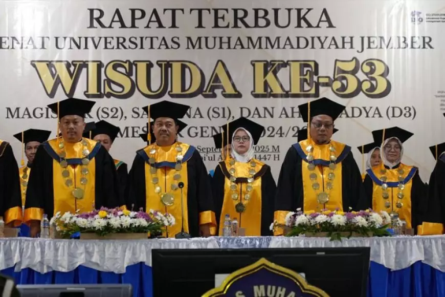 Unmuh Jember Gelar Wisuda ke&#45;53, Tegaskan Komitmen Cetak Generasi Unggul