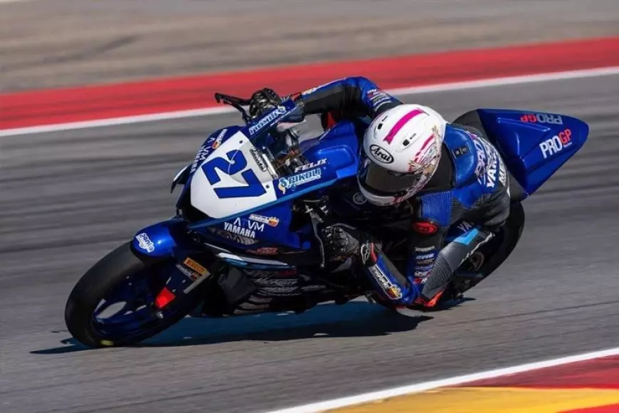 Felix Putra Mulya Ukir Prestasi Ganda: Juara Mandalika 250CC dan Tembus 7 Besar WorldSSP300 Aragon