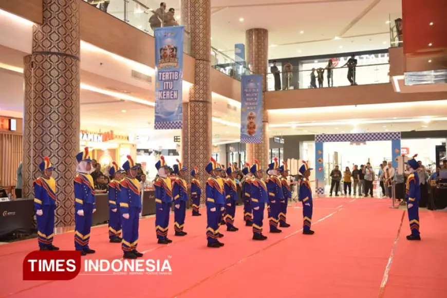 Pocil Gresik Adu Ketangkasan Baris&#45;berbaris, Tanamkan Tertib Lalu Lintas Sejak Dini