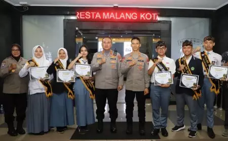Bikin Bangga, Pelajar Polresta Malang Kota Juara 2 Duta Kamtibmas Tingkat Provinsi