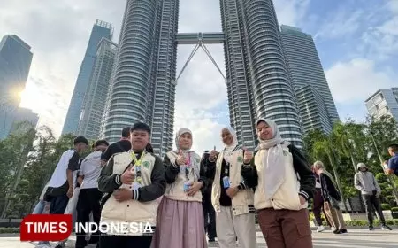 Delegasi MTs Al Maarif 01 Singosari Ikuti ASEAN Student Exchange ke Malaysia dan Singapura