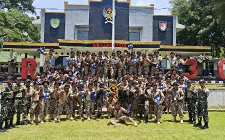 Karakter Tangguh Aparatur Desa Cianjur Terbentuk dalam Kawah Candradimuka Yonif 300/Brajawijaya