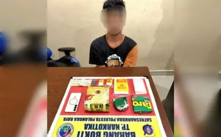 Pengedar Sabu 1 Kg di Palangka Raya Digulung, Samsatkan Sabu dalam Kemasan Teh China