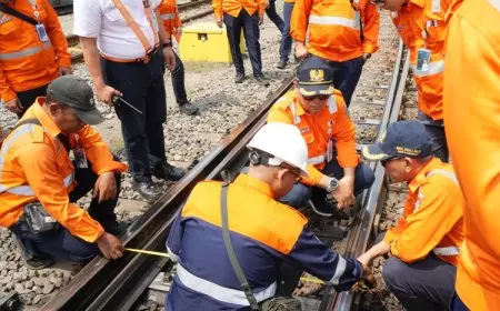 Tingkatkan Layanan Prima, KAI Daop 8 Surabaya Lakukan Pengecekan Lintas