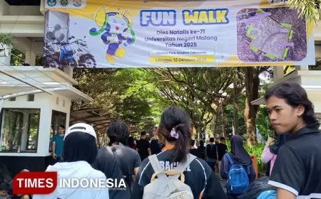 Fun Walk Meriahkan Dies Natalis ke-71 Universitas Negeri Malang