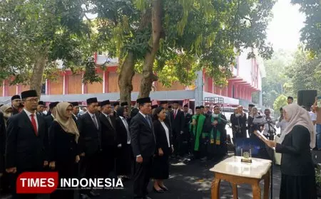 Semangat Olahraga di Birokrasi, 34 Pejabat Banyuwangi Dilantik di GOR Tawangalun