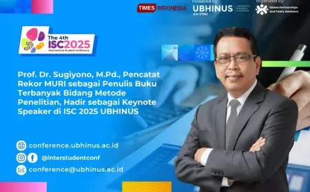 Prof Sugiyono Jadi Keynote Speaker The 4th International Student Conference 2025 UBHINUS