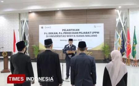 Regenerasi Kampus Unggul, UWG Malang Lantik Pejabat Baru