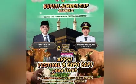 APPSI Festival dan Expo Sapi Jawa Timur 2025 Bakal Digelar di Jember